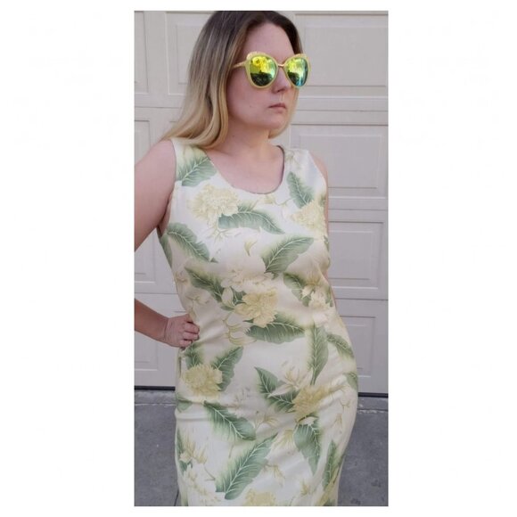 Vintage Silk Tommy Bahama Maxi Dress - Picture 2 of 7